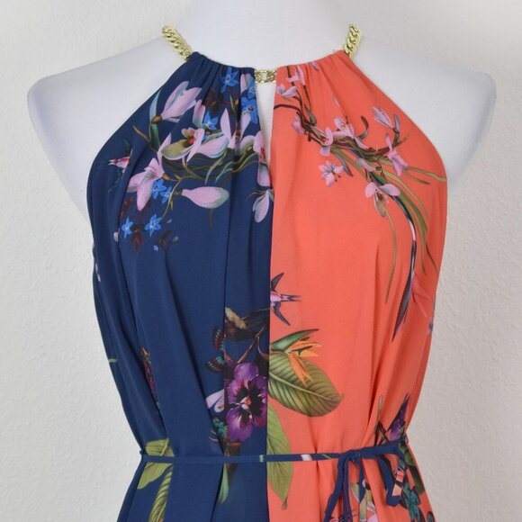 Ted Baker HANIE Two-Tone Floral Maxi Dress - 2 - Picture 2 of 10